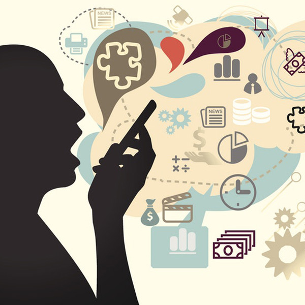 illustration of person speaking